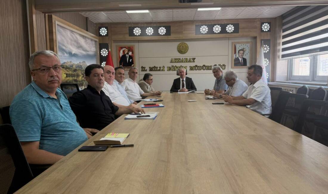 Aksaray’da eğitim çalışmaları değerlendirme toplantısında ele alındı Aksaray İl Millî Eğitim Müdürü Metin Alpaslan başkanlığında gerçekleştirilen değerlendirme