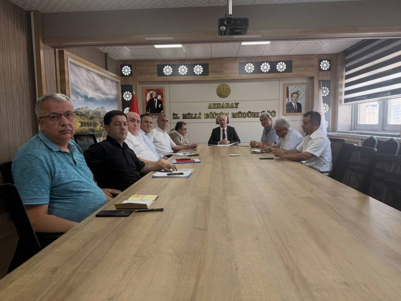 Aksaray İl Millî Eğitim Müdürü Metin Alpaslan başkanlığında gerçekleştirilen değerlendirme