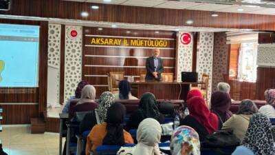 Aksaray Müftülüğü ve İŞKUR iş birliğiyle yürütülen proje kapsamında işe