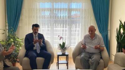 Ortaköy Kaymakamı Mehmet Bek, ilçe protokolüyle birlikte kahraman şehit Jandarma
