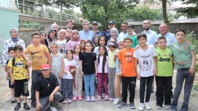 Sarıyahşi Kaymakamı Şeyma Nur Arıkan, kurum amirleriyle birlikte Boğazköy Çocuk