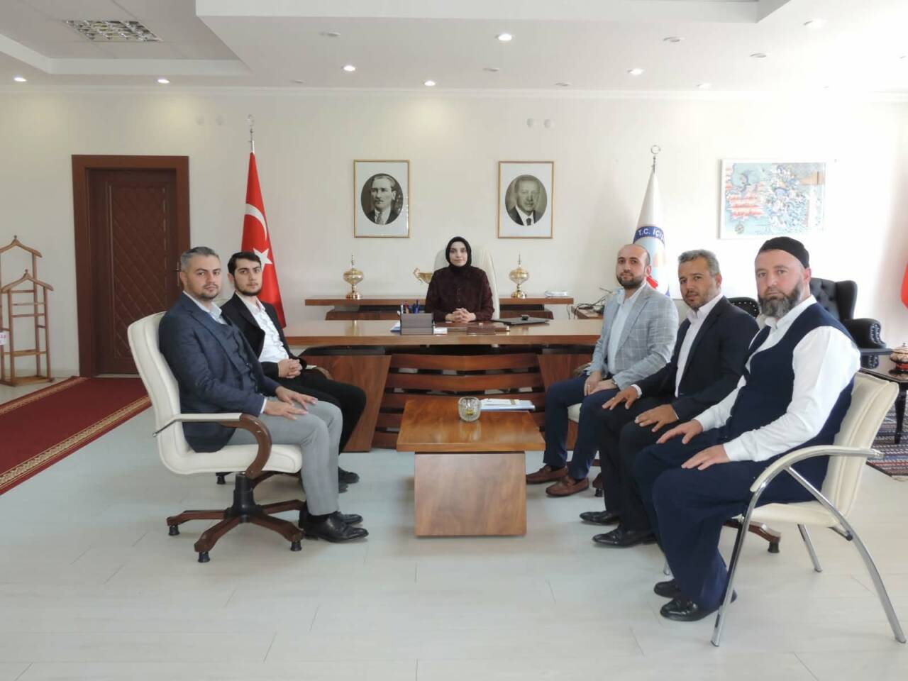 Sarıyahşi İlçe Müftüsü Ahmet Tevfik Sağlam ve beraberindeki heyet, Sarıyahşi