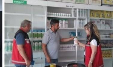 Aksaray İl Tarım ve Orman Müdürlüğü ekipleri, tarımsal ilaç bayilerine