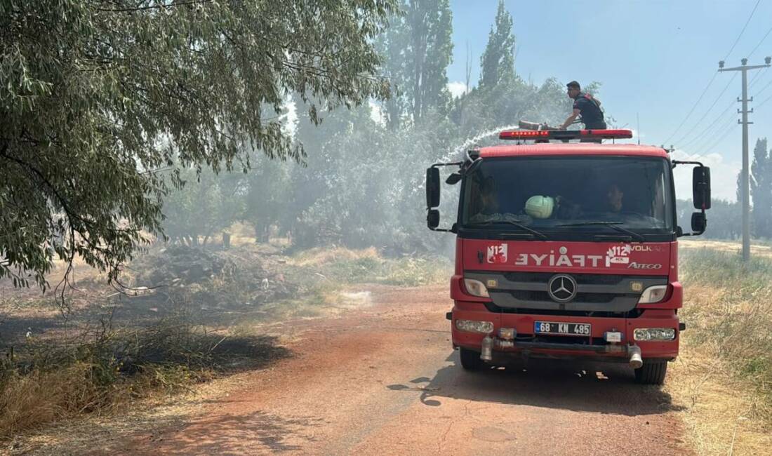 Aksaray’ın Laleli Mahallesi’nde çıkan ot