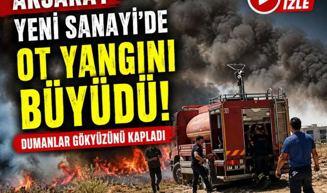 Aksaray Yeni Sanayi’de Ot Yangını Büyüdü, Dumanlar Gökyüzünü Kapladı Aksaray Yeni Sanayi Bölgesi’nde çıkan ot yangını kısa sürede geniş
