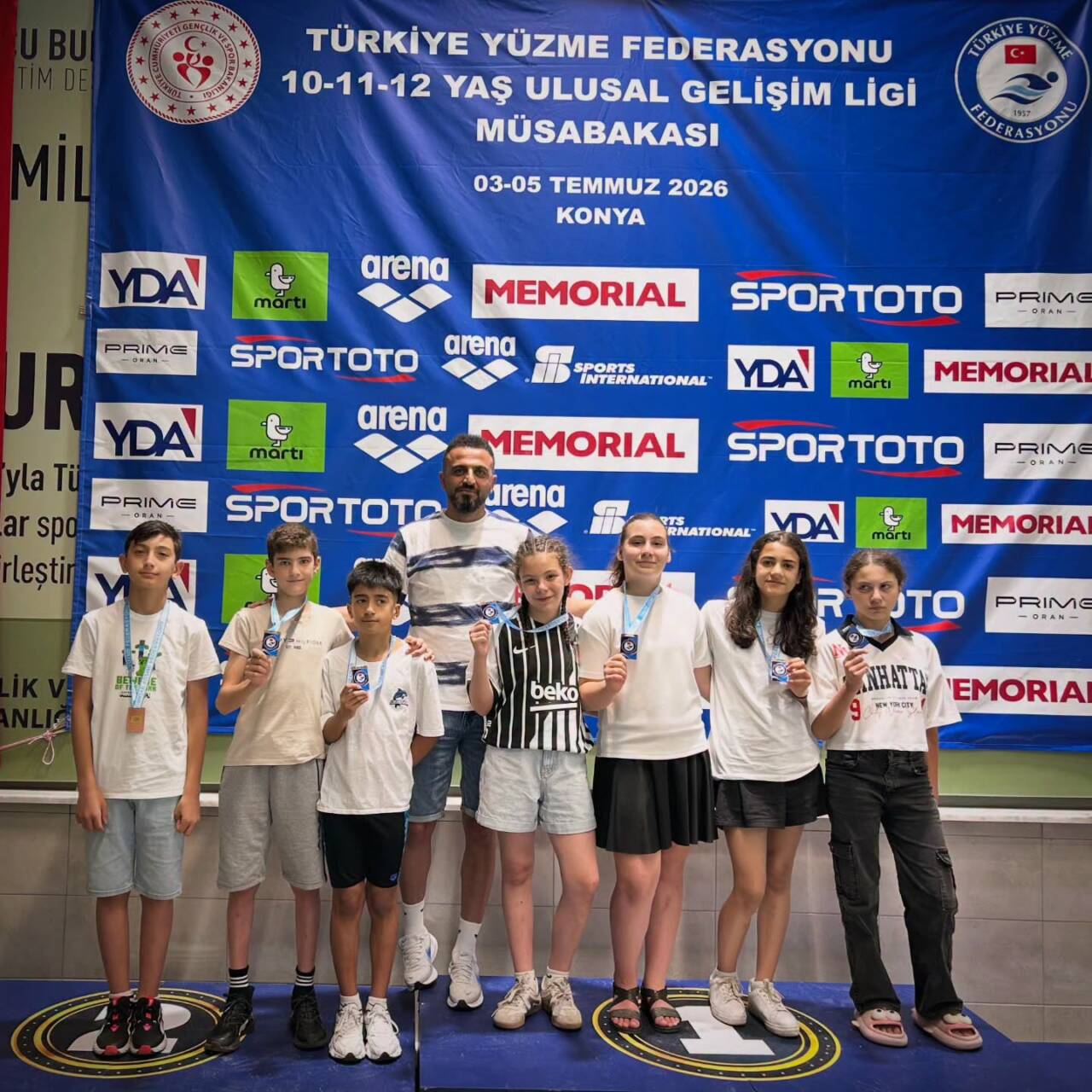 Aksaray Gençlik ve Spor İl Müdürlüğü sporcuları, Konya’da düzenlenen 10-11-12